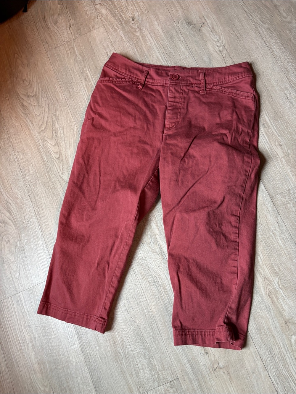 St. John's Bay Women's Wine Red Capris